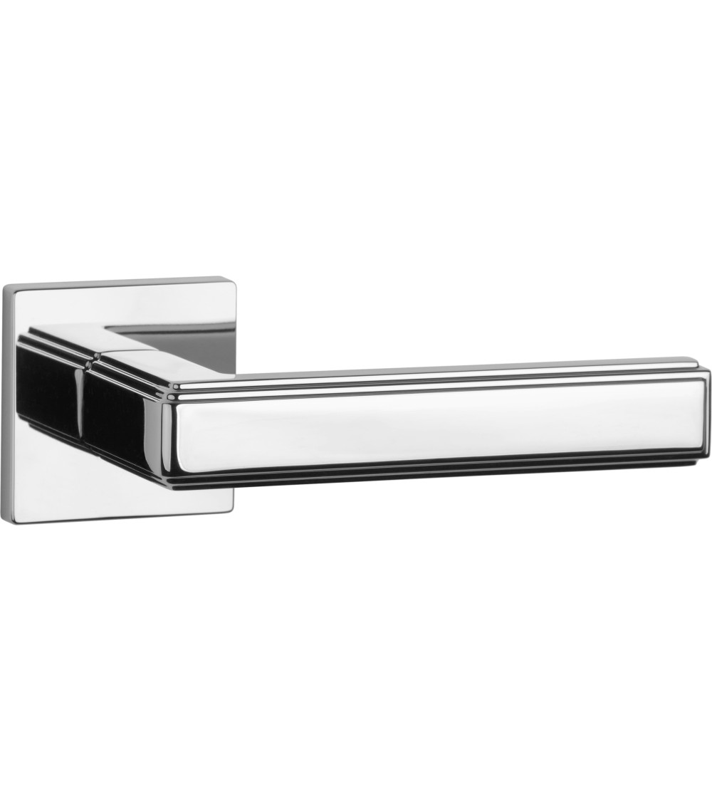 Polished chrome RAFLESIA door handle designer handle