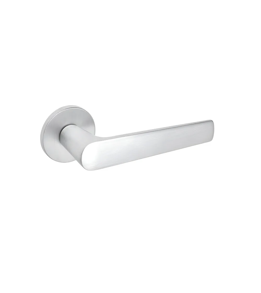 Satin chrome MILA design door handle