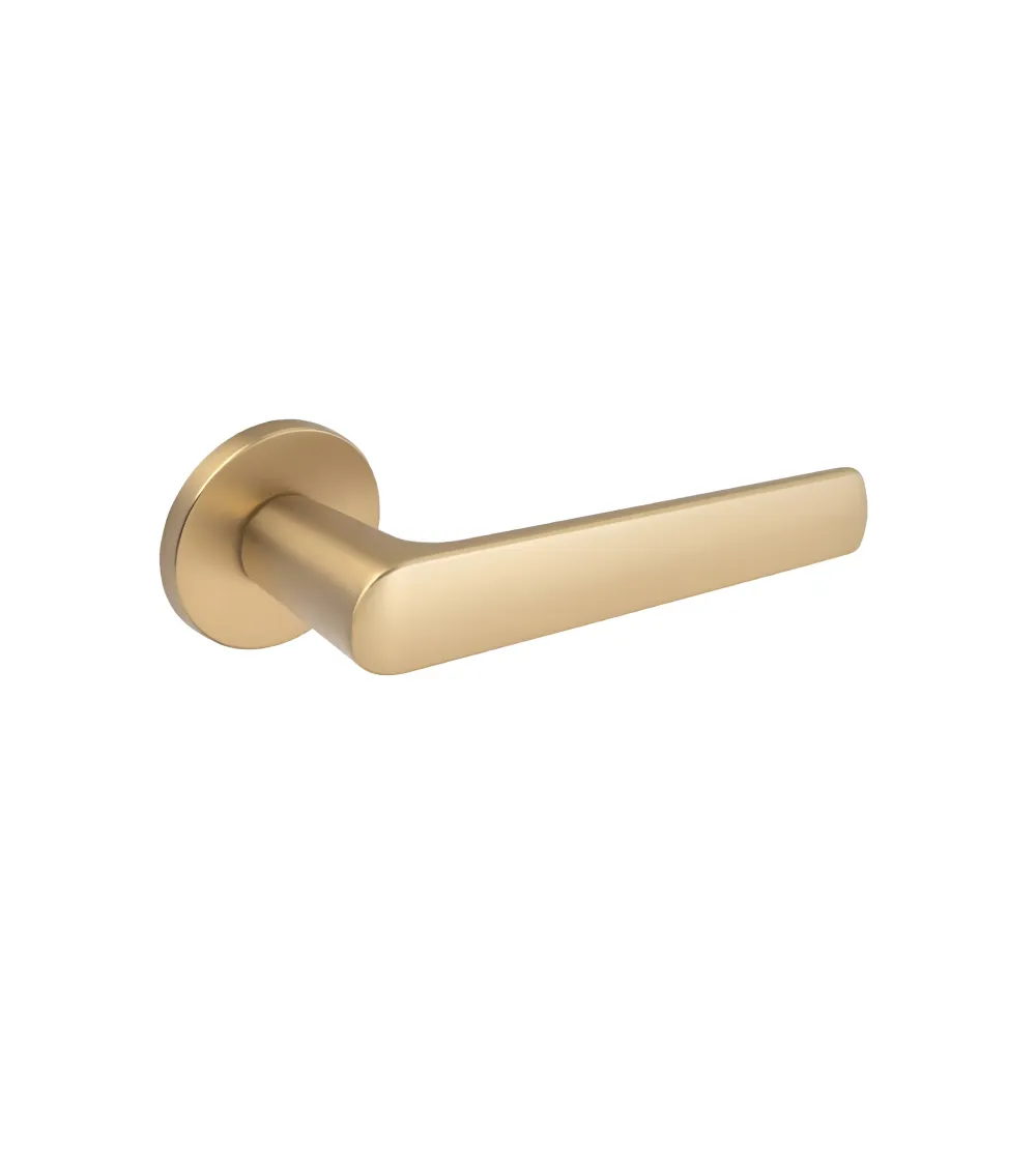 MILA satin gold door handle design handle