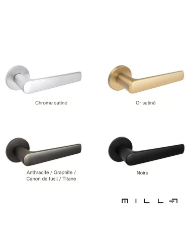 MILA door handle design handle with 4 finishes