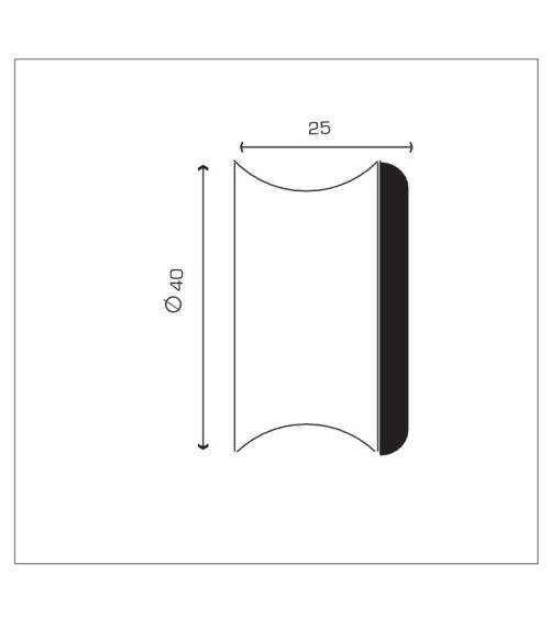 Silver finish wall-mounted door stop