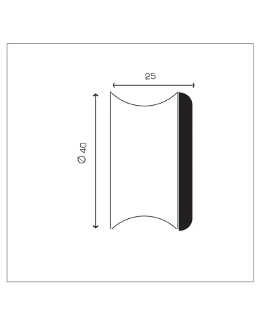 Silver finish wall-mounted door stop dimensions