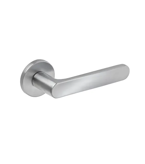 Satin chrome RITA door handle designer handle
