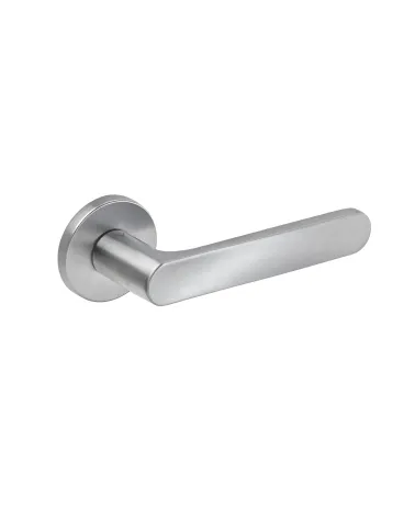 Satin chrome RITA door handle designer handle