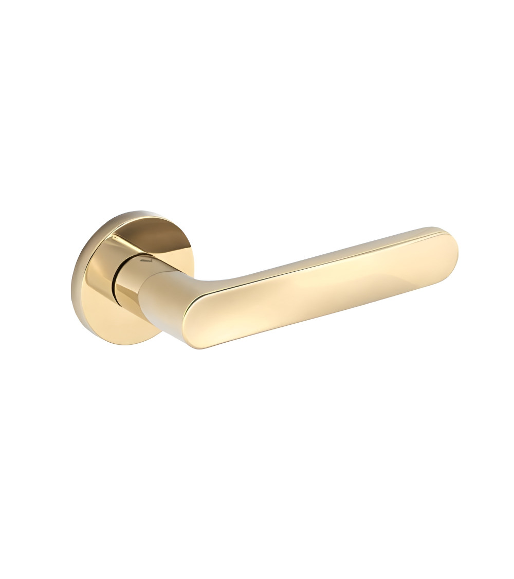 Polished gold RITA door handle designer handle