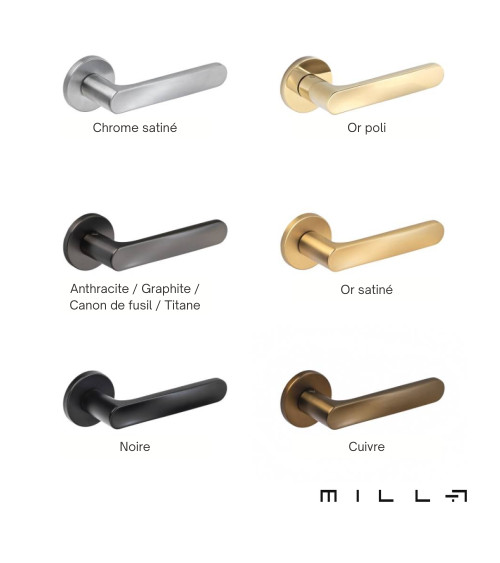 RITA satin gold door handle design handle