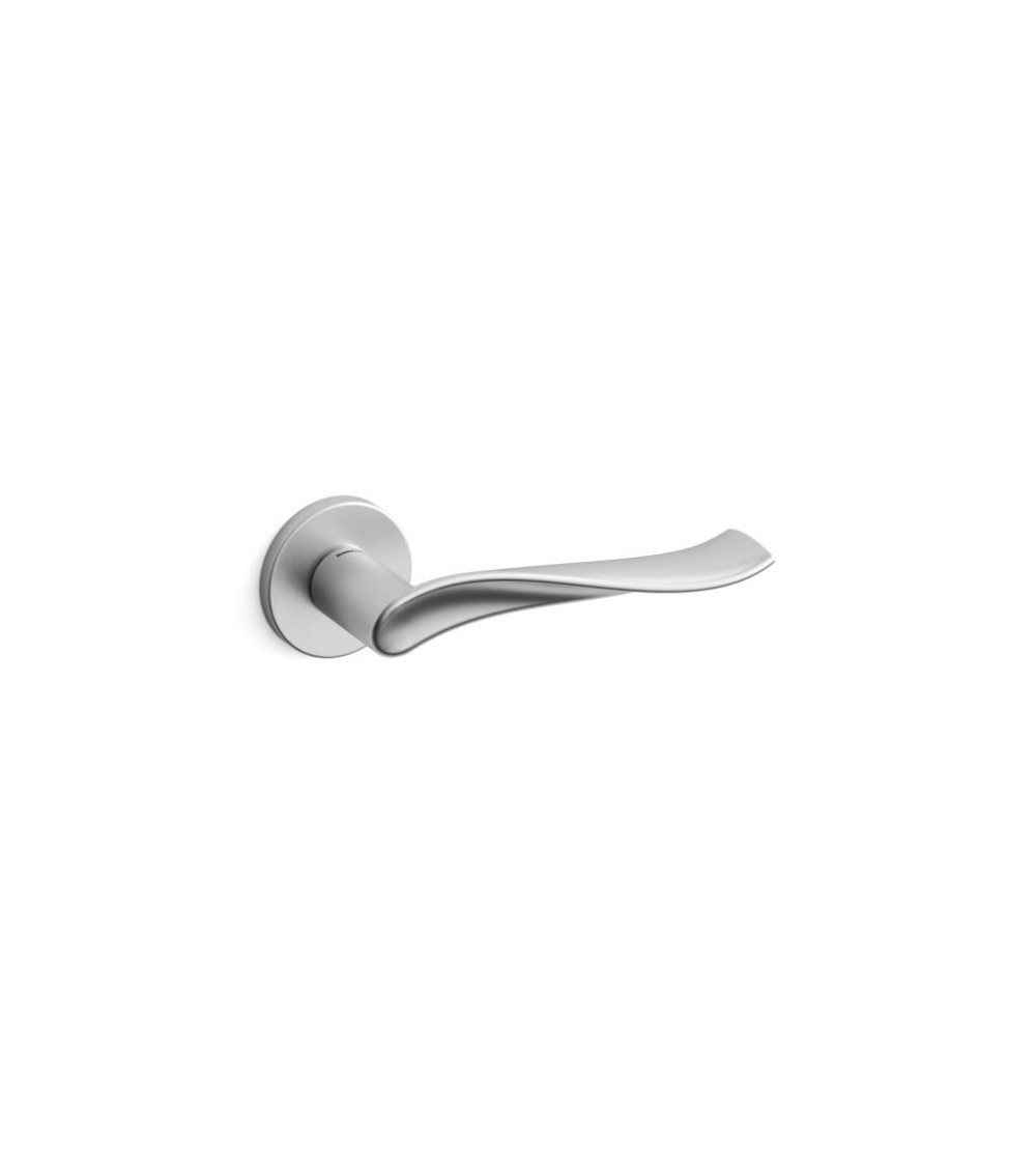 Mandelli Spin satin chrome door handle design handle