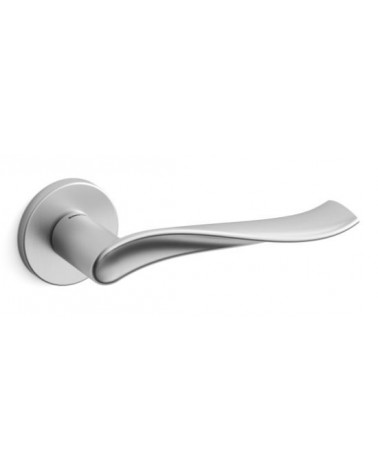 Mandelli Spin satin chrome door handle design handle