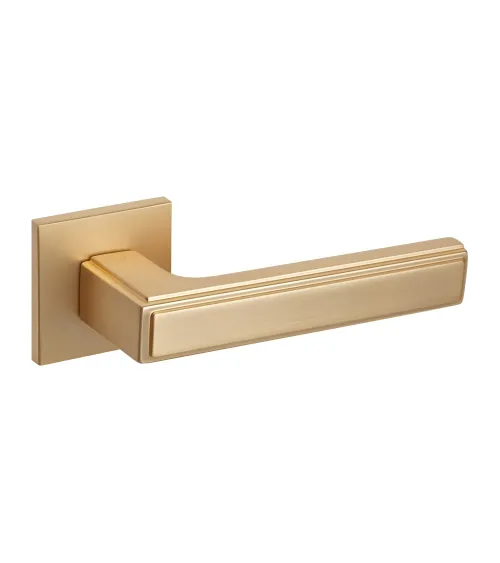 Satin gold FRESSIA door handle designer handle