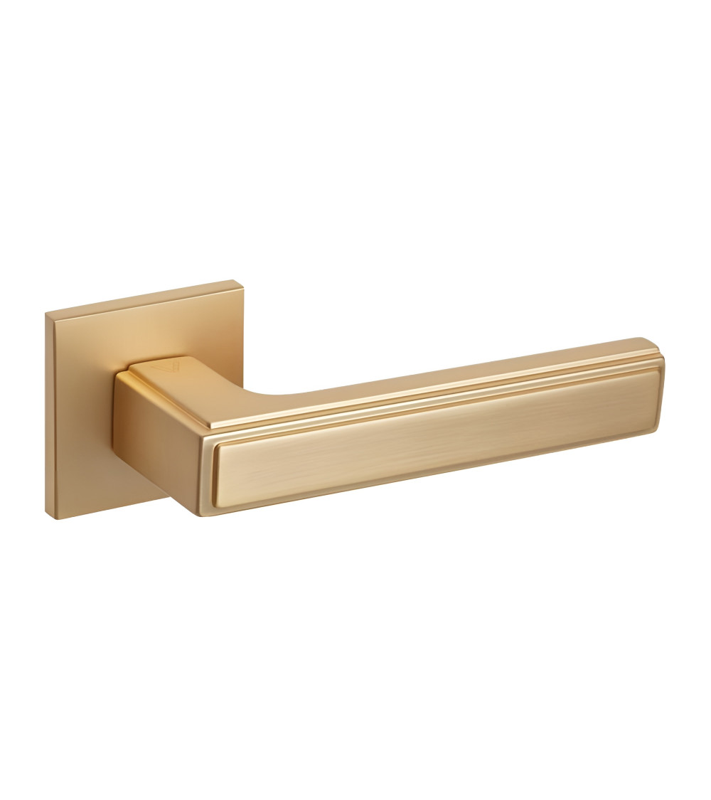 Satin gold FRESSIA door handle designer handle