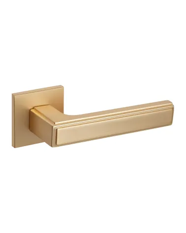 Satin gold FRESSIA door handle designer handle