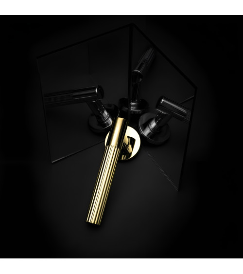 Polished gold LIVIA door handle designer handle