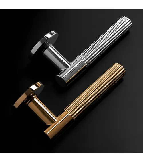 Polished gold LIVIA door handle designer handle