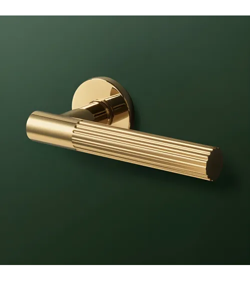 Polished gold LIVIA door handle designer handle