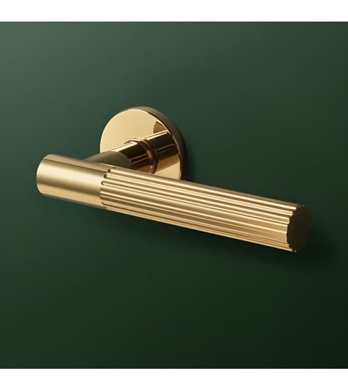 Polished gold LIVIA door handle designer handle