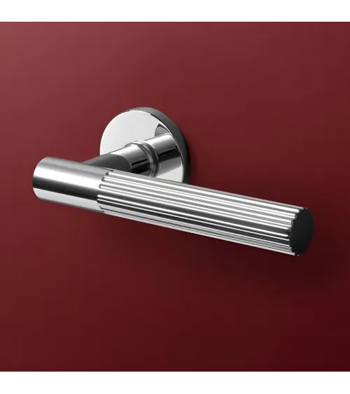 Polished chrome LIVIA door handle designer handle
