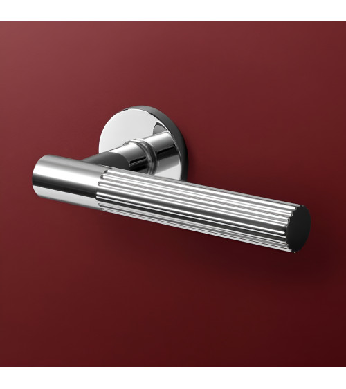 Polished chrome LIVIA door handle designer handle