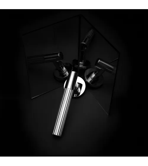 Polished chrome LIVIA door handle designer handle