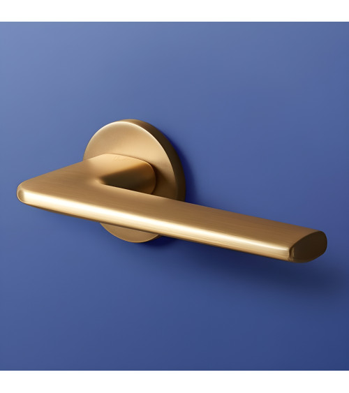 Satin gold ANDREA door handle design handle