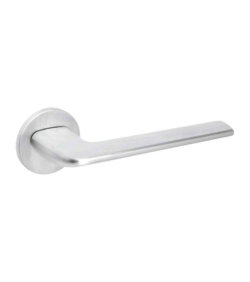 Satin chrome ANDREA door handle design handle