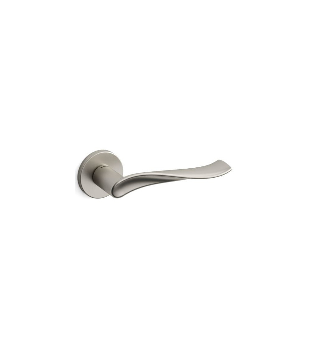Mandelli Spin satin nickel door handle designer handle