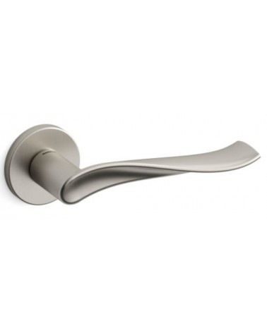 Mandelli Spin satin nickel door handle designer handle
