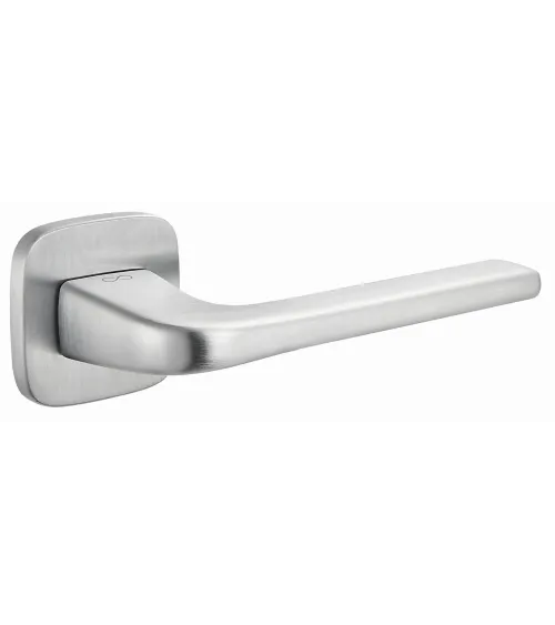 Solo door handle satin chrome rounded