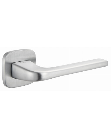 Solo door handle satin chrome rounded