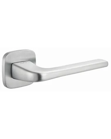 Solo door handle satin chrome rounded