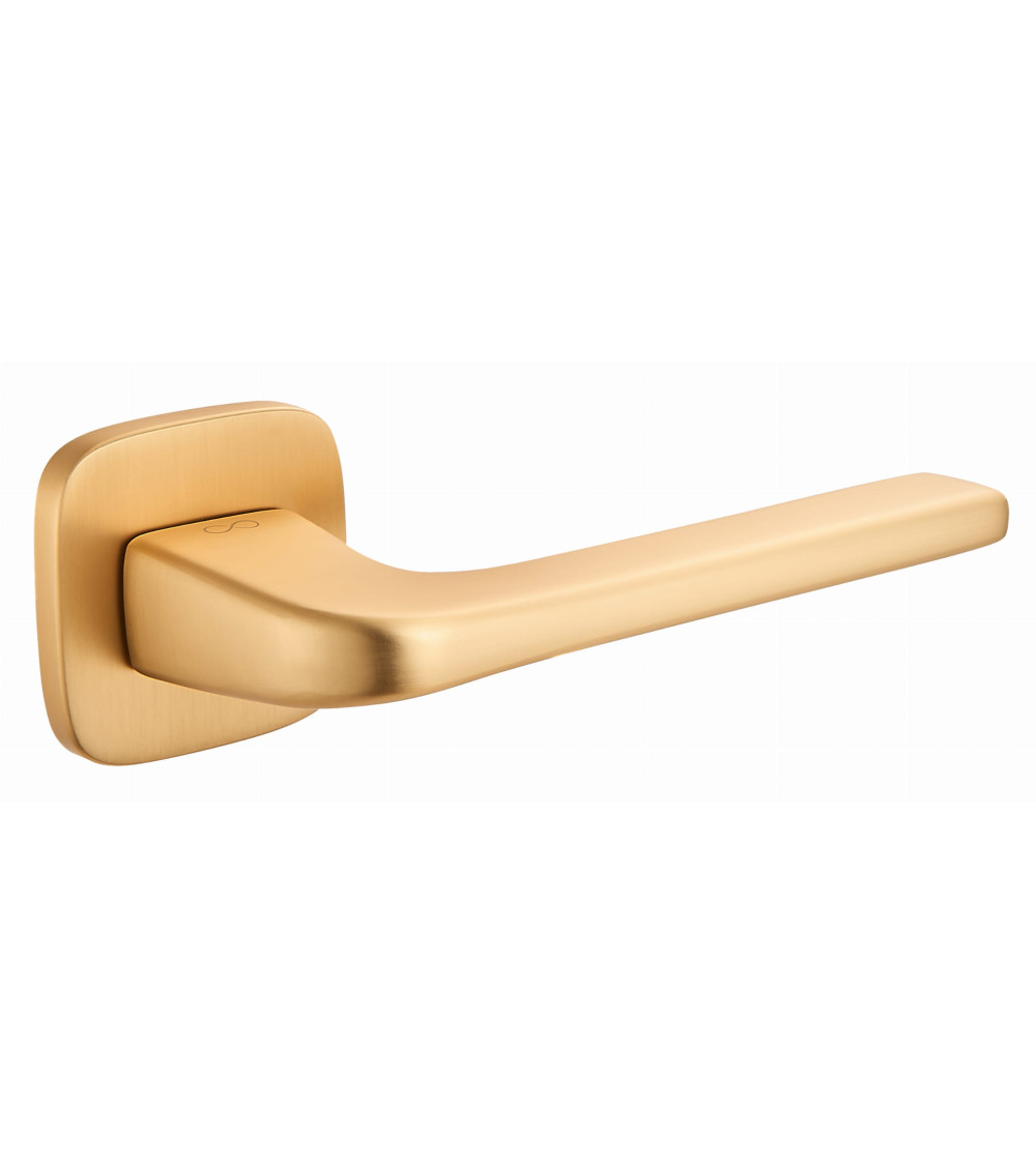 Solo door handle matte gold rounded