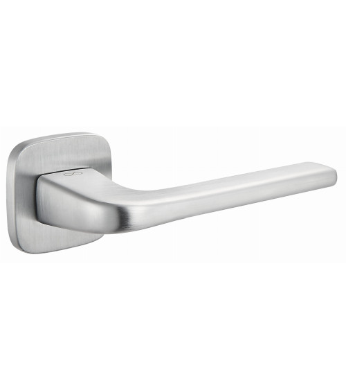 Solo door handle satin chrome rounded