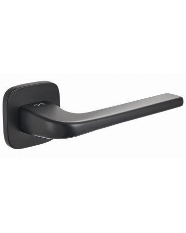 Solo black rounded door handle