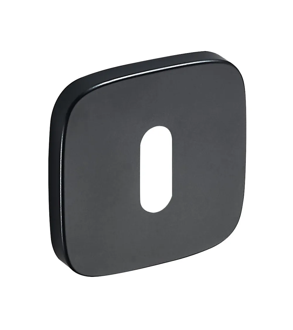 Black rounded square rosette