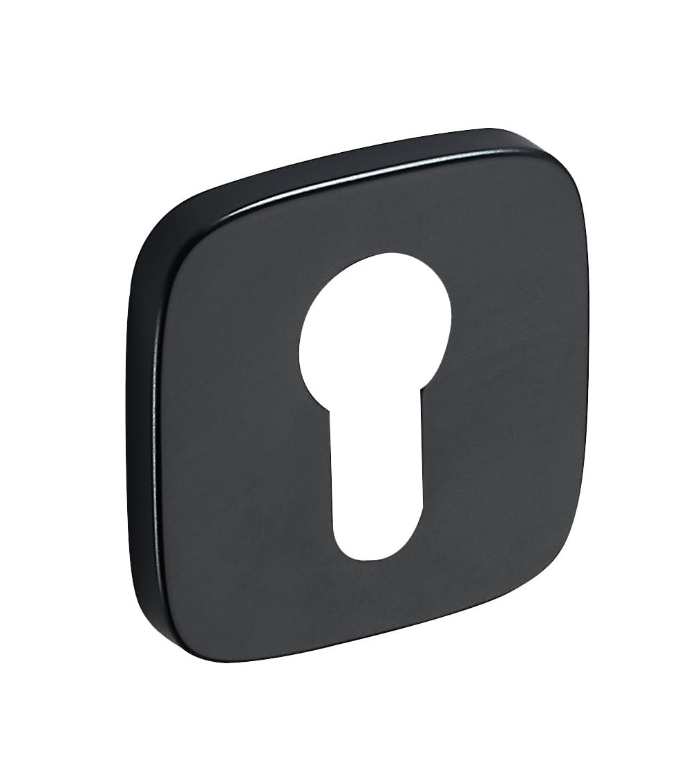 Black rounded square rosette