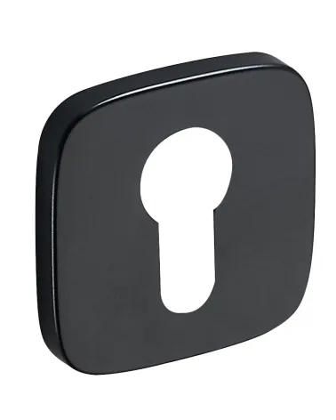 Black rounded square rosette