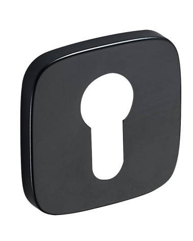 Black rounded square rosette