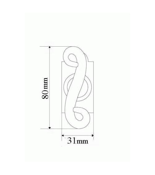 Retro matte black window espagnolette handle – Charlotte Collection