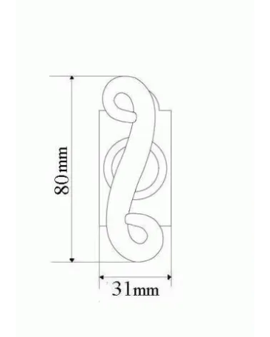 Retro matt black cremone window handle – Charlotte Collection