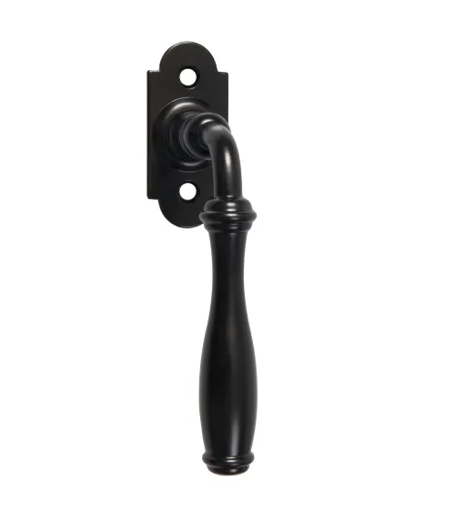 Matt black retro window handle – Marguerite collection