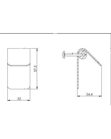Furniture Handle in Old Copper/Matt Black - TORN-1 Model