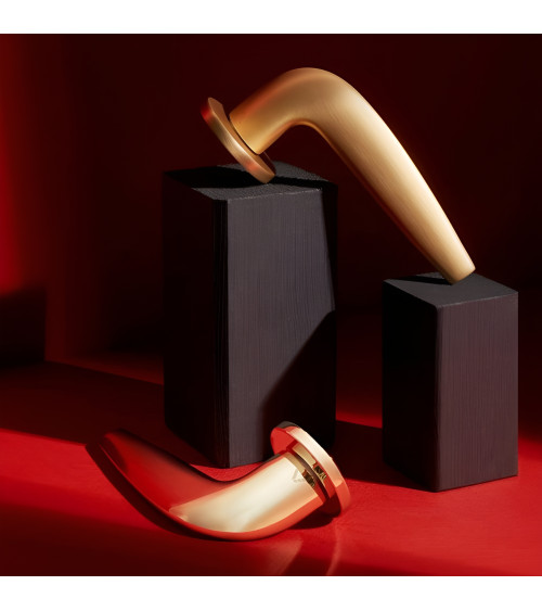 JULIA satin gold door handle design handle