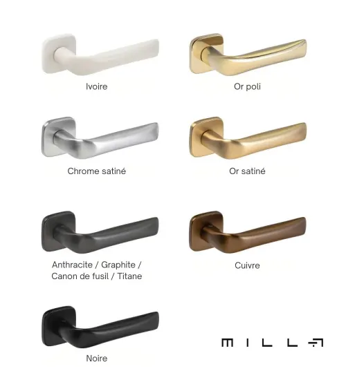 FOLD door handle in polished gold finish