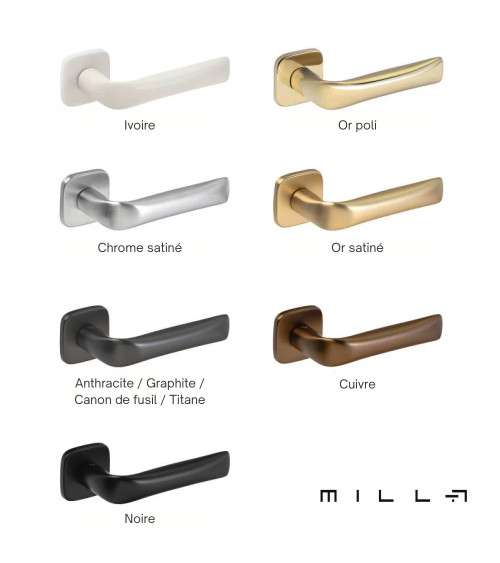 FOLD door handle in polished gold finish