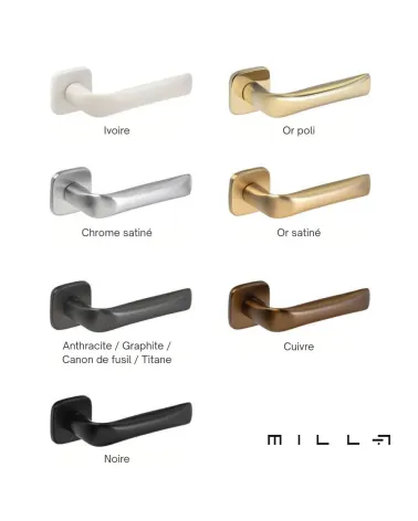FOLD door handle in polished gold finish