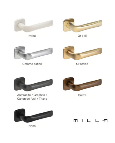 FOLD door handle in polished gold finish
