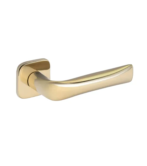 FOLD door handle in polished gold finish