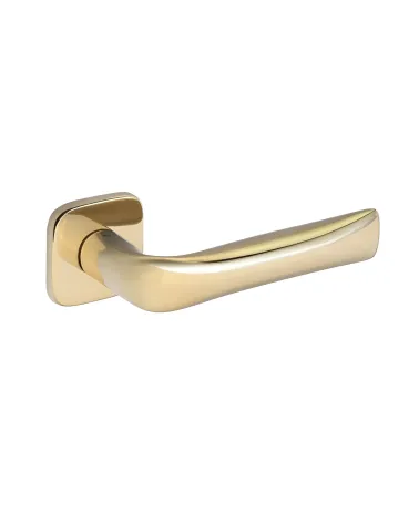 FOLD door handle in polished gold finish