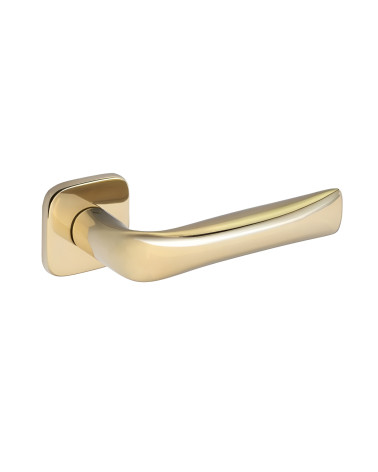 FOLD door handle in polished gold finish