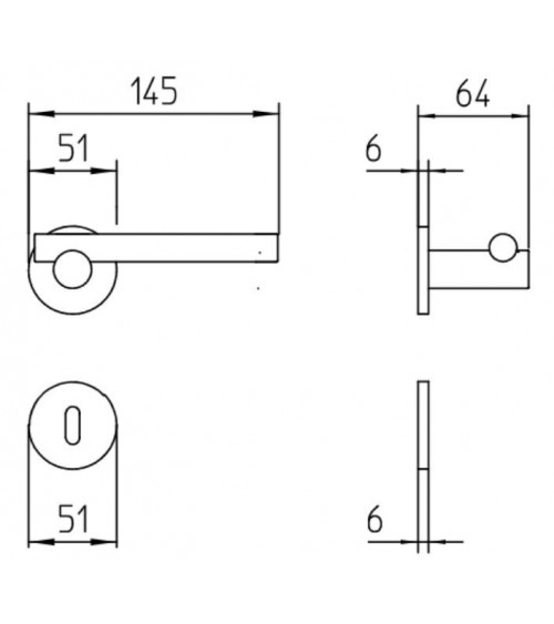 Mandelli Bilbao gold door handle designer handle