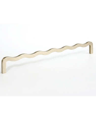 Asymmetric Bar Handle in Solid Brass – Modern Design